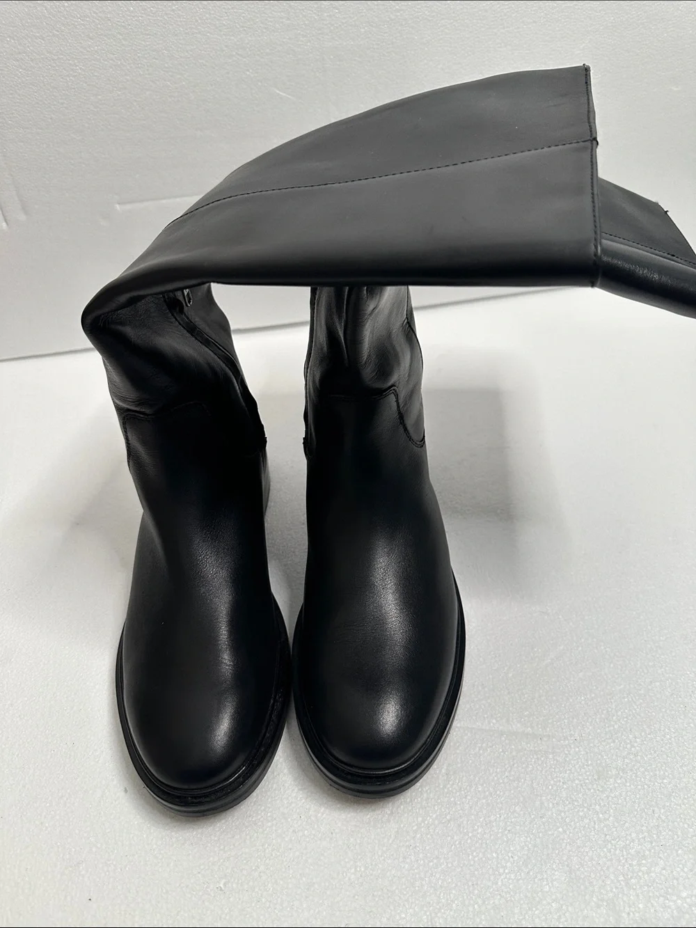 Madewell The Drum gold black  Leather Mid-Calf Women's Boots size 8.5 comfortabl